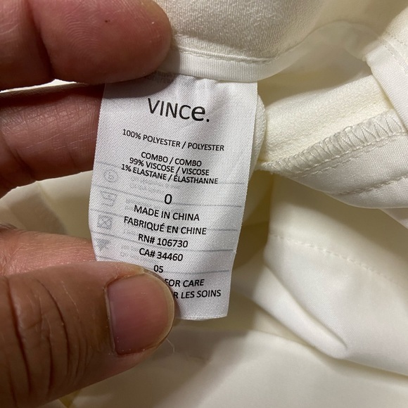 M- Cream Side Stripe Slim Leg Trousers - Picture 6 of 8